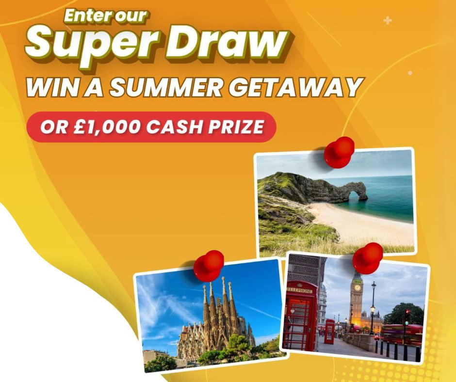 For just £1 per ticket, you can make a big difference in your community through the @SOCharityLotto. Plus, you'll also have the chance to win a summer getaway or a £1,000 cash price! Enter by 25 May for your chance to win. Find out more southoxon.gov.uk/lottery/