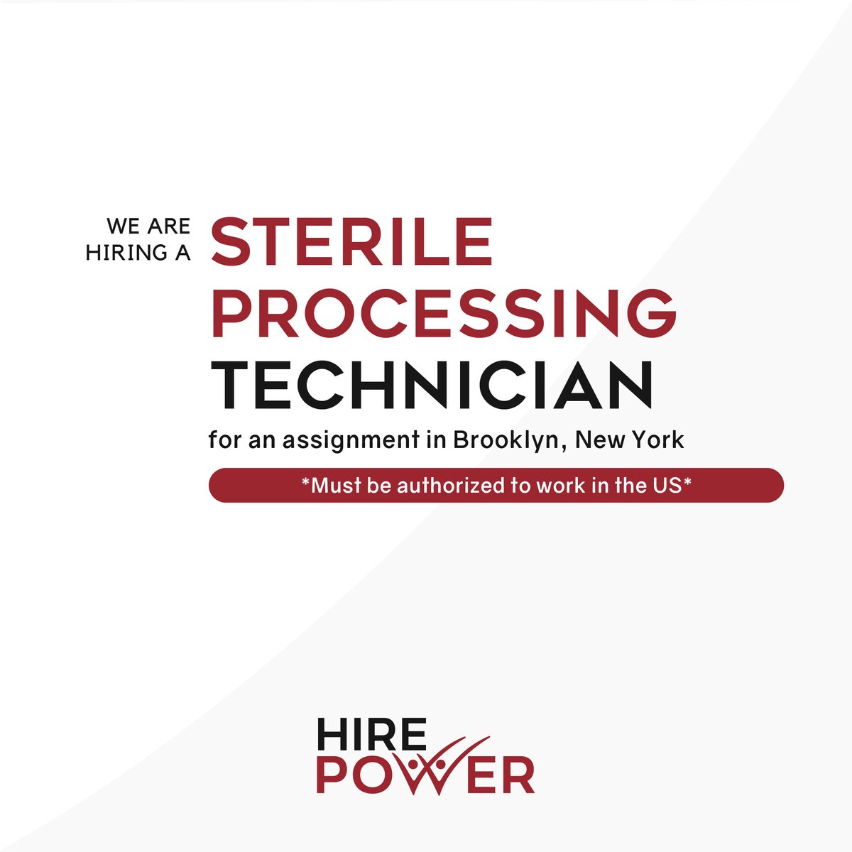 HPPStaffing's tweet image. We are hiring a Sterile Processing Technician for an assignment in Brooklyn, New York, to apply and for more information please visit the following link:

lnkd.in/eyhPuf2N

#SterileProcessingTechnician #Brooklyn #NewYork #Job #Jobs #HiringNow #JobAlert #Hiring #Vacancy