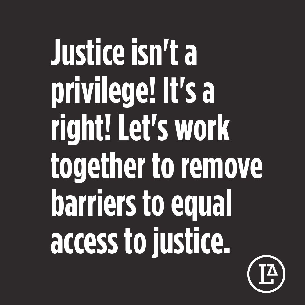 Wealth should not determine who has access to justice. Our free legal services work to combat economic, racial, and social injustices by advocating for our neighbors experiencing poverty or in legal crisis. 

#WiseWordsWednesday #JusticeForAll
