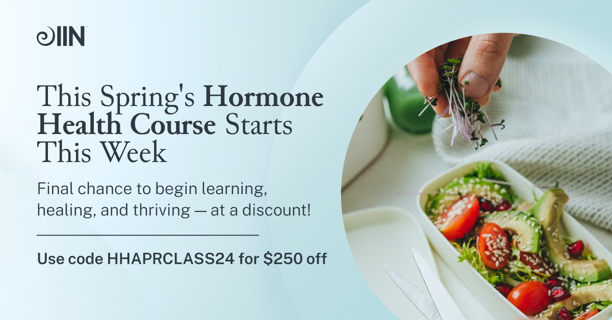 This is your last chance to enroll in this spring's Hormone Health Course! ⏳ Start learning the tools for holistic hormone balance when you enroll (and save!) today: tinyurl.com/3h4uy98r