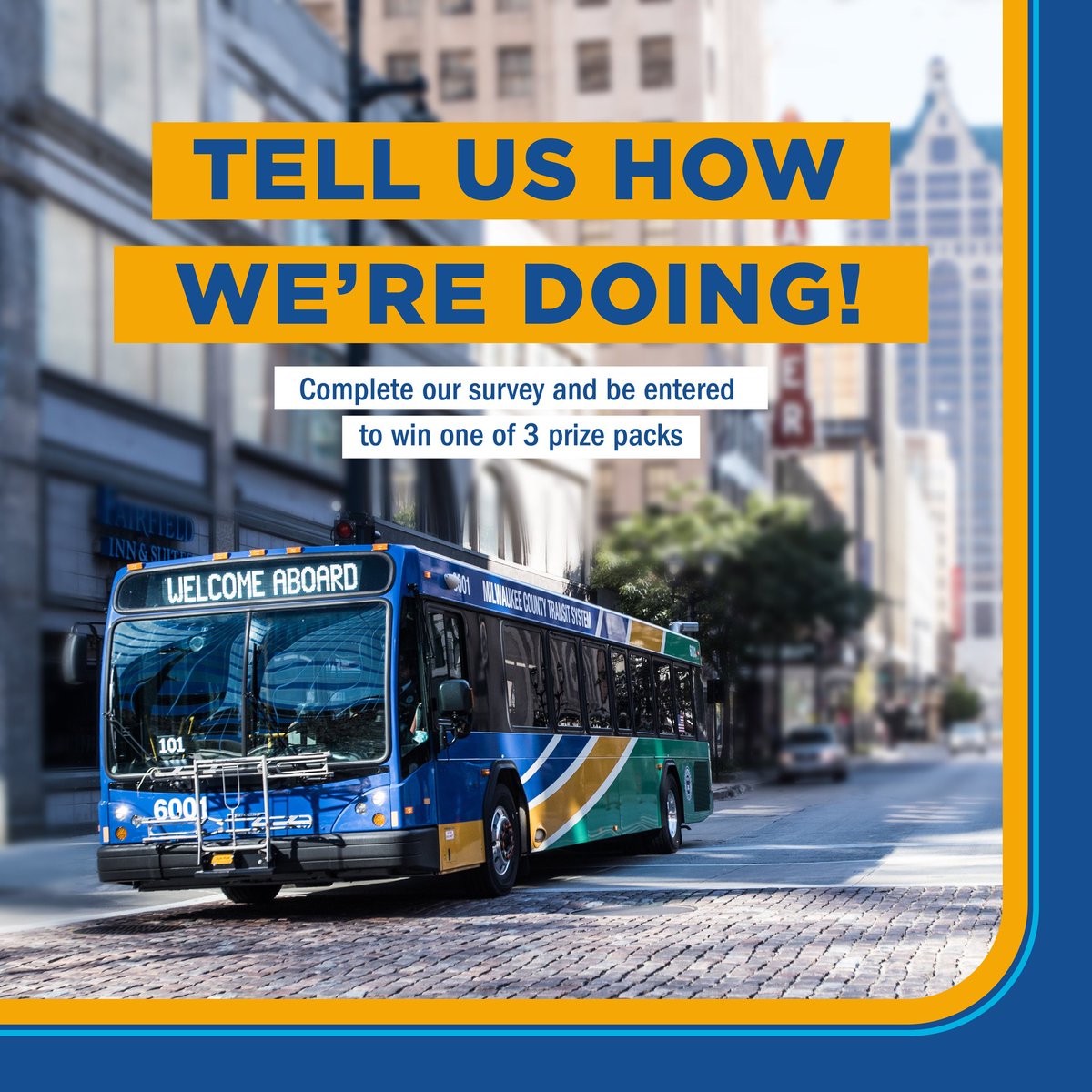 Don't forget to fill out our spring Customer Survey! There's still time! Check it out for your chance to win one of three MCTS prize packs! RideMCTS.com/SpringSurvey