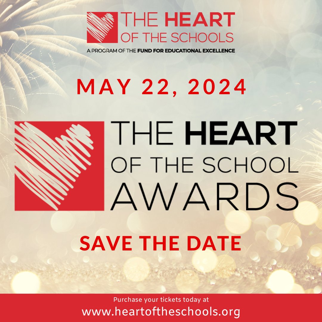 Be part of the celebration! Get tickets to the 2024 Heart of the School Awards honoring our dedicated @baltcityschools principals. Join us Wednesday, May 22nd at the beautiful @HippodromeBway. classy.org/event/2024-hea…