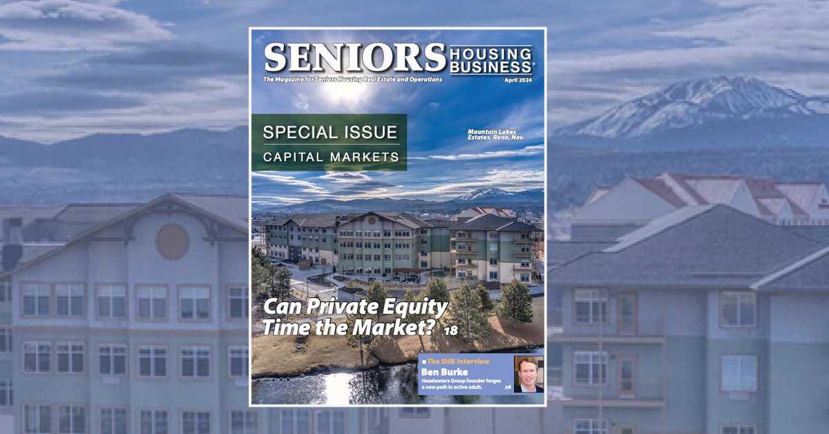 Can Private Equity Time the Market? Read the lates issue of Seniors Housing Business to find out – Read the issue: ow.ly/elc750RsSSS #SeniorsHousing #CRE #SeniorLiving @SeniorHousingBz