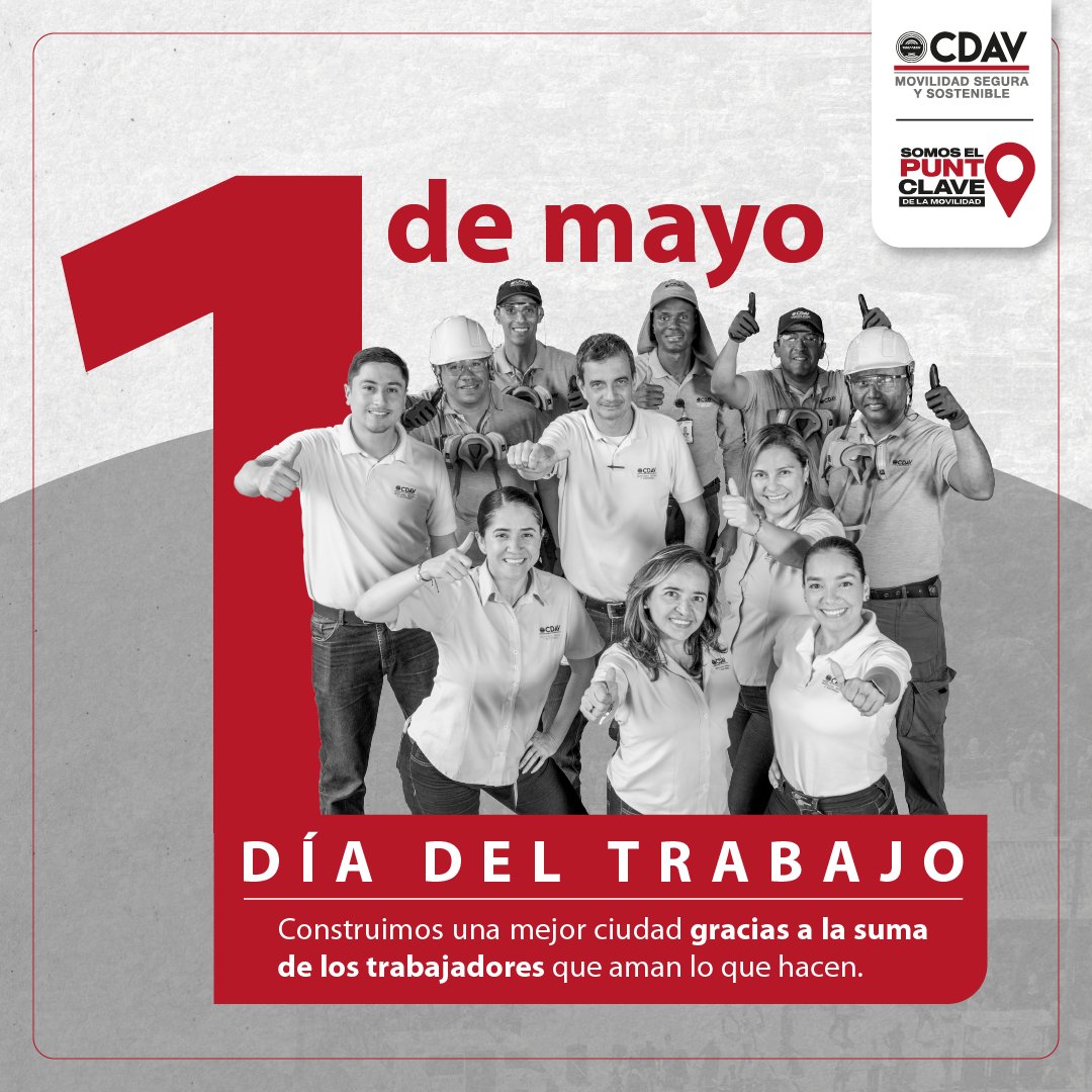 CDAVCali's tweet image. En este Día del Trabajo, honramos a todos los trabajadores que con su labor diaria contribuyen al crecimiento y desarrollo de nuestras comunidades. Su compromiso y dedicación son inspiración para todos. 🙌🤩