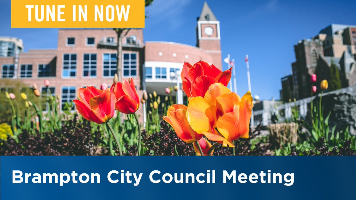 Today's #Brampton City Council meeting is now live. Tune in now ▶️ 🔗: ow.ly/Q6Rb50R4j3h
