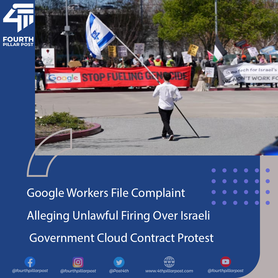 Google faces labor complaint after firing workers protesting cloud contract with Israeli government. #Google #LaborRights #Protest
Read more: 4thpillarpost.com