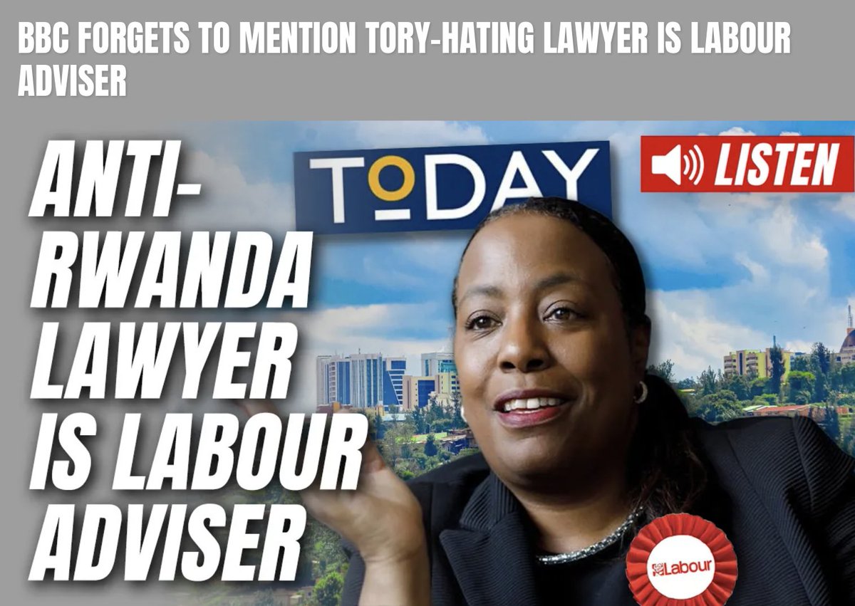 BBC forgets to mention Conservative hating lawyer is in fact a Labour Adviser! Come on #BBC... why do you continue to dupe us? Why are we paying for bias that you don't declare? ➡️order-order.com/2024/05/01/bbc… via @guidofawkes