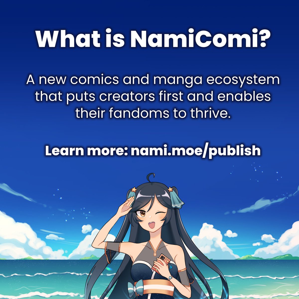 NamiComi's tweet image. Welcome to #NamiComi, an ecosystem for creators and fans to engage, build communities, and enjoy comics and manga anywhere, anytime! Join the wave today! 🌊✨
Discover more on nami.moe or learn how to publish below! 🧵⤵️