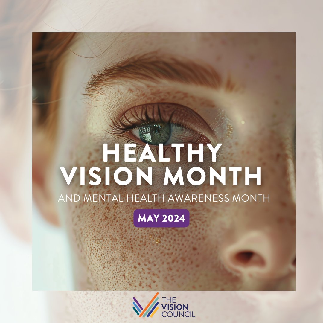May is a month dedicated to two incredibly important aspects of our well-being: Healthy Vision and Mental Health Awareness! @NatEyeInstitute has resources for both here: bit.ly/3w5j35c 

#HealthyVisionMonth #EyeHealthEducation #MentalHealthAwarenessMonth