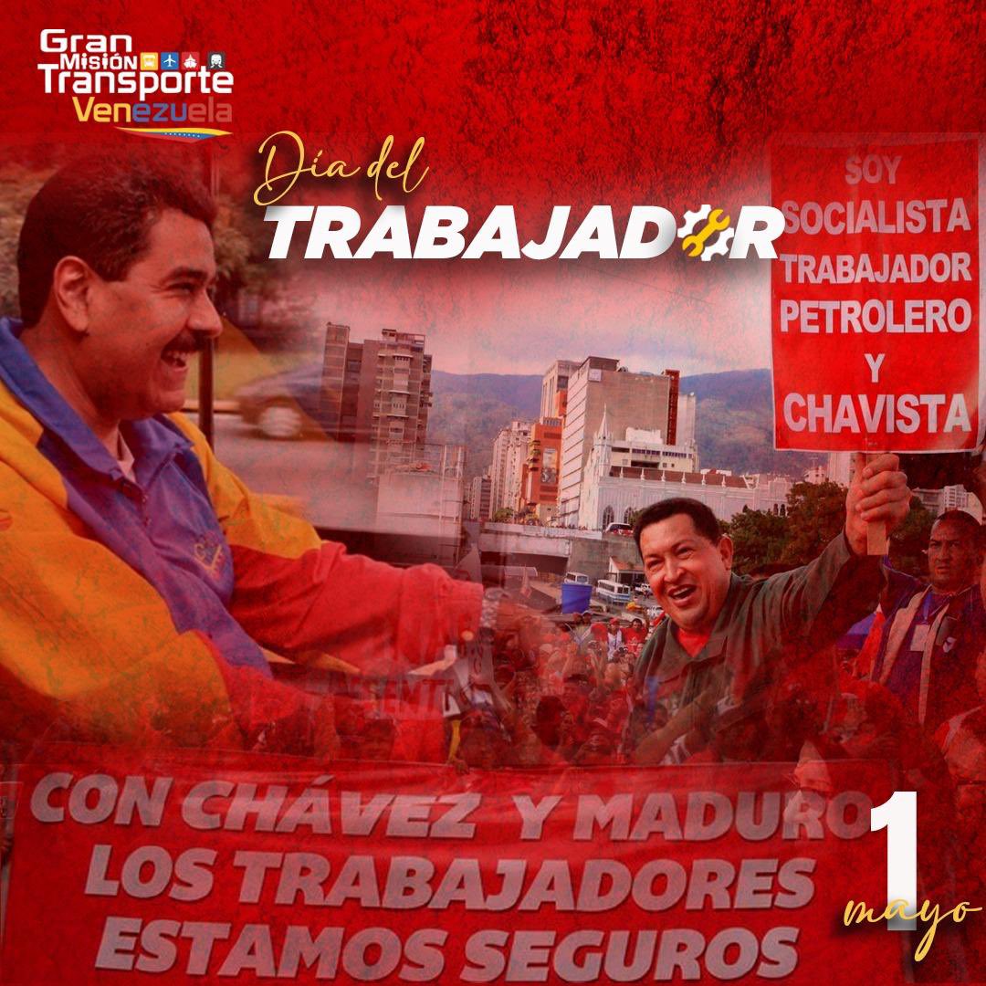 ¡Hoy extendemos nuestro reconocimiento a todos los trabajadores y trabajadoras de Venezuela! 🇻🇪 En el camino hacia la construcción de la Patria Grande, son ustedes el pilar más importante. ¡Gracias por su compromiso, desempeño y amor en el cumplimiento de las labores! Seamos…