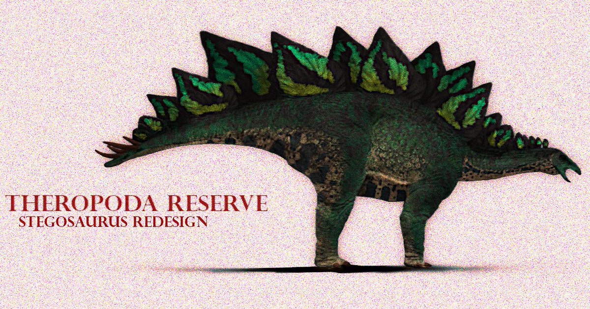 Stegosaurus redesign for a project im working on.. #dinosaur #theropodareserve #stegosaurus #paleontology #Movies #JurassicPark #books