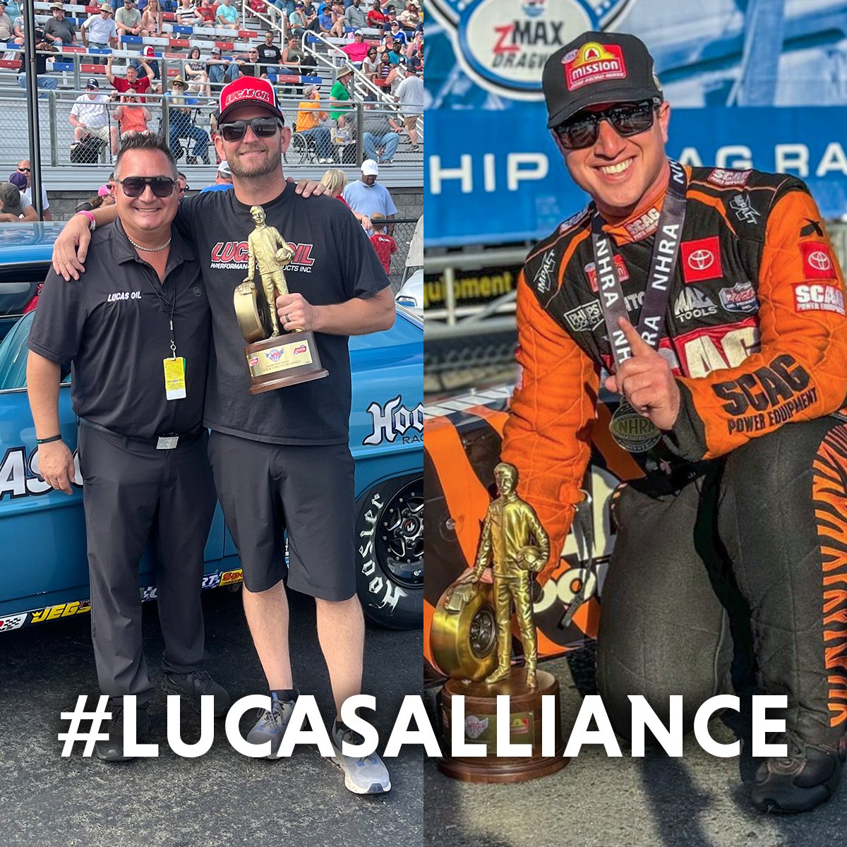 🏆 #LucasAlliance showed up at @zMAXDragway! 💪 @Bradplourd got the win in #SuperStreet & @TheJustinAshley in @NHRA #TopFuel at the 2nd of two #4WideNats for 2024! 💥 Another great #WinningWednesday, team! Continue showing the world how #LucasWorks! #NHRA #NHRAHistory #Racing