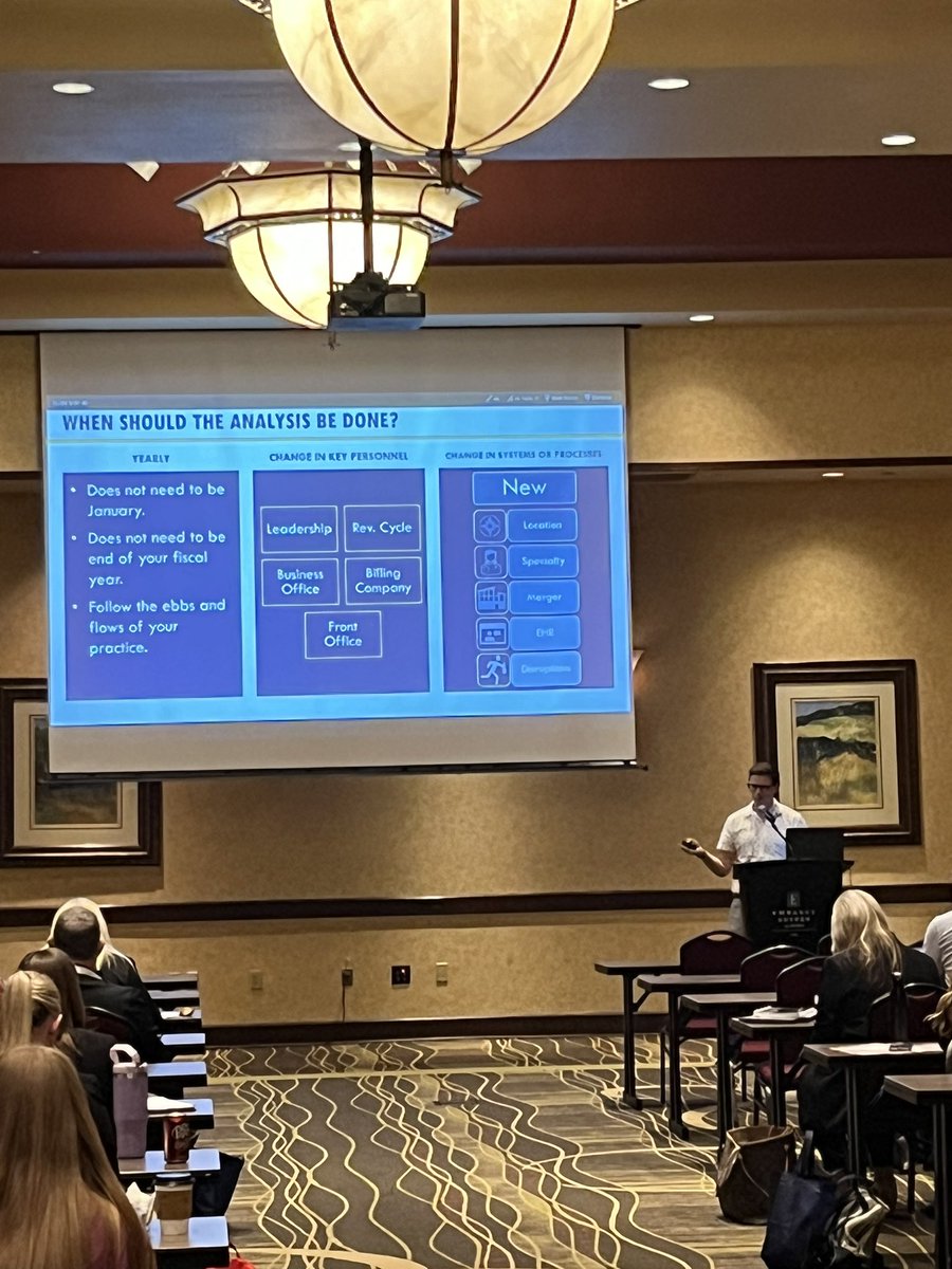 Bryon Williams of Eide Bailly presenting his general session, “Identifying Revenue Opportunities Using Three Common Practice Management Reports”.

Another great presentation!

#HLANebraska #AnnualConference