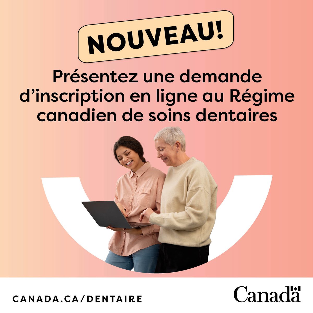 Les résidents canadiens âgés de 65 ans et plus potentiellement admissibles peuvent maintenant présenter une demande d’inscription au #RégimeCanadienDeSoinsDentaires en utilisant l’application en ligne. 💻 Consultez notre site Web pour en savoir plus ➡️ ow.ly/ws5i50Ru2e7