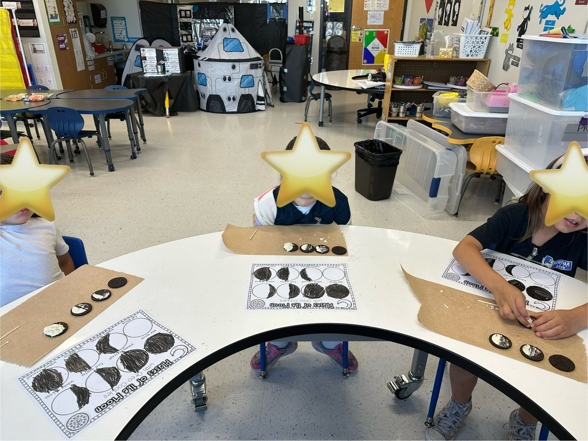 Phases of the moon and Oreo cookies! @Scotsdale_YISD