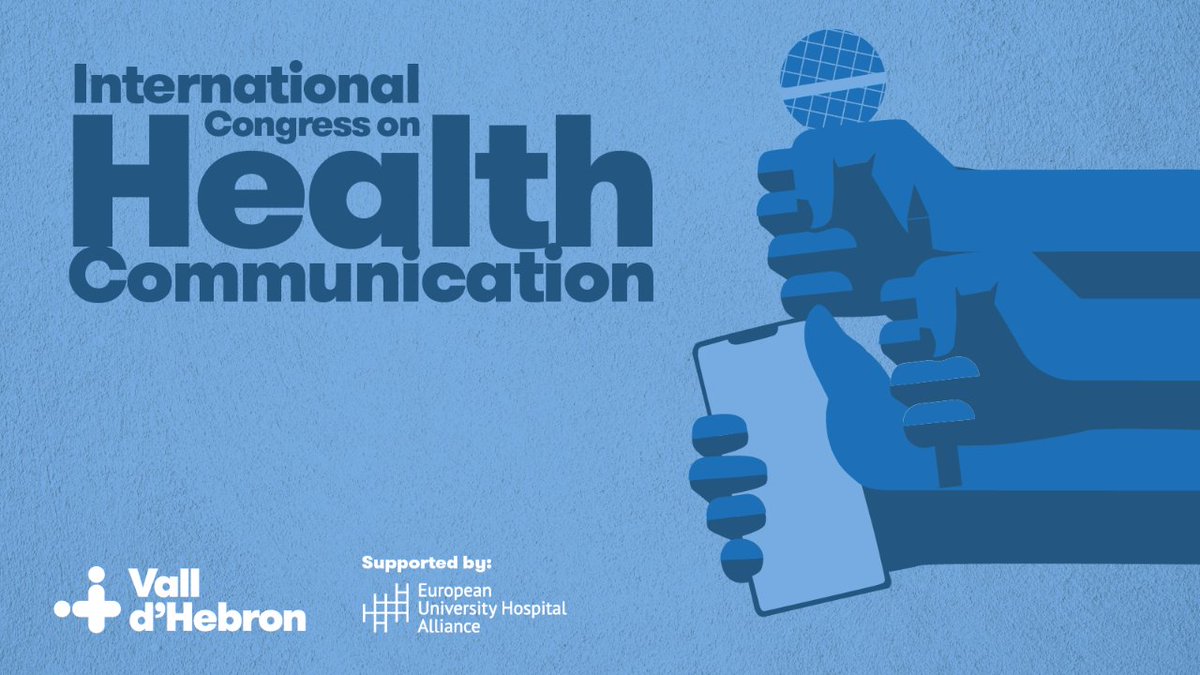 Don't miss the 1st International Congress on Health Communication by #VallHebron, supported by @euhalliance. Worldwide experts, health professionals and journalists will discuss the present and future of health communication. 🗓 October 24-25  ℹ️ communicationcongress.vallhebron.com