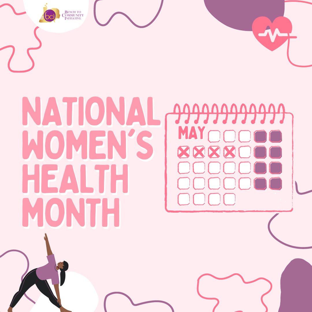 Today is the first day of National Women’s Health Month, a reminder for us to prioritize a woman’s health and well-being! How will you care for yourself and the women in your life this month?
#nationalwomenshealthmonth #benchtocommunity #womenshealth #womenshealthmatters