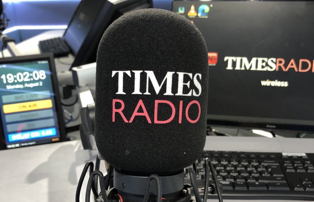 Evening from @TimesRadio 8.05pm @HobbsworldXI Hainault 8.10pm @matt_dathan @FDAGenSec Rwanda✈️ 8.20pm @jaweedkaleem US protests🪧 8.35pm @AdamToms3 @MaxKendix local elex🗳️ 8.50pm @jgriffintimes🗞️ 9.05pm @lib_thinks @albieamankona🗣️ 9.35pm @MichaelLCrick 9.50pm @M0lly_Writes🏁