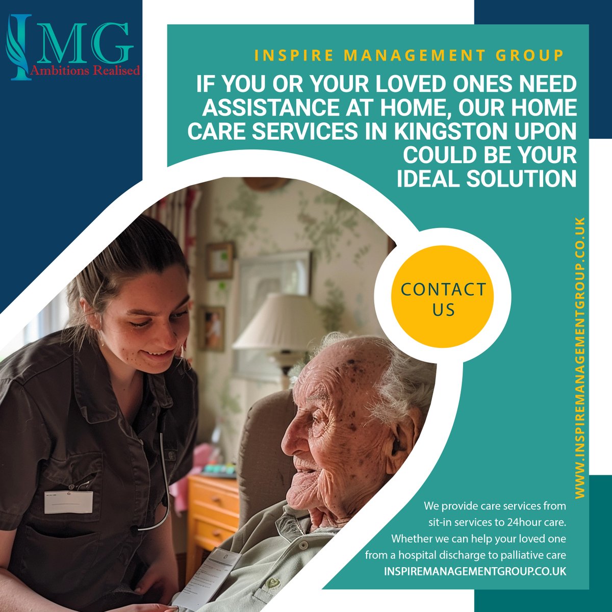 We tailor our home care services to suit you and your caring requirements. Contact our friendly team today inspiremanagementgroup.co.uk #care #homecare #careservices #palliativecare #kingstonuponthames