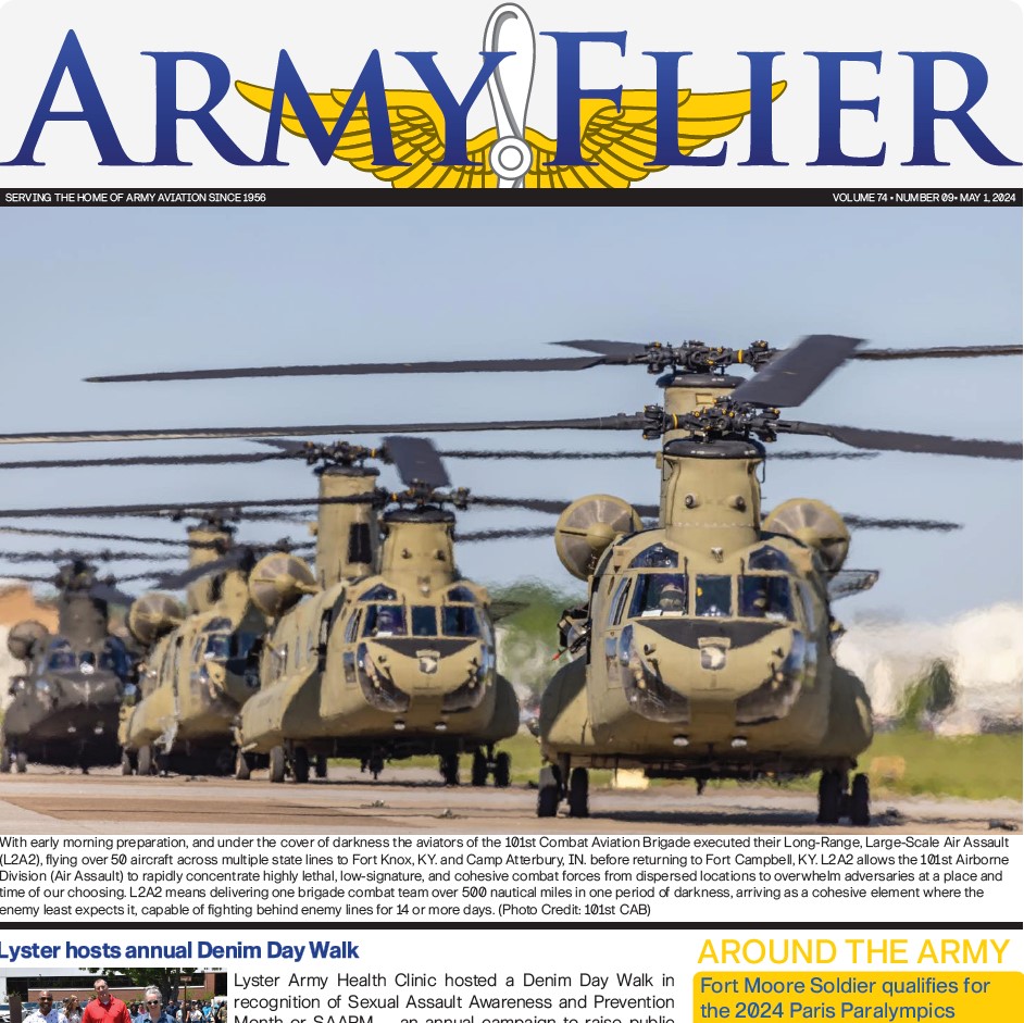 What? You missed the latest issue of the Army Flier! Visit spr.ly/6189OiUDX to download your copy today!