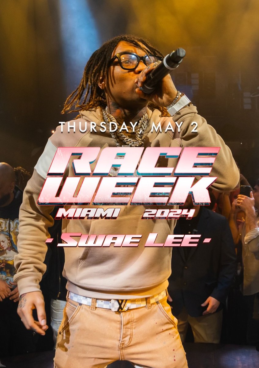 ALL ROADS LEAD TO #E11EVEN 🏁
Don't miss an 'Unforgettable' night with @swaeLee TOMORROW, May 2nd at #11Miami 

Tickets & Tables: 11miami.com/swaelee

#E11EVEN #RaceWeek #MiamiGP In partnership with @zoukgrouplv