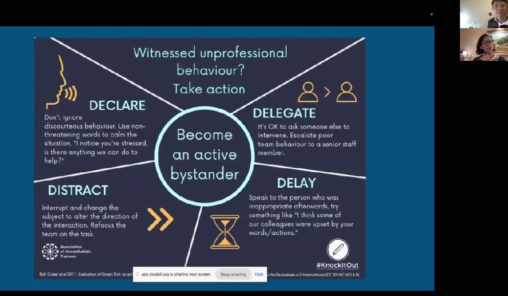 Such an insightful webinar from @rosieICM @mciwanttoblog on #microaggressions, recognising we can all do something to change the culture & help everyone belong, but also that challenging inappropriate behaviour isn't always easy and needs to be practiced #activebystander