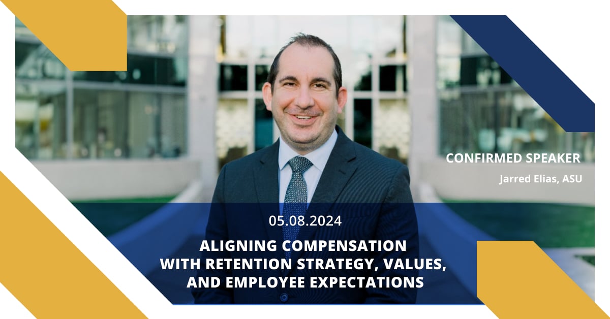 Exciting update! Jarred Elias, ASU's Director of Total Rewards, is the fourth and final speaker to join our Aligning Compensation panel. Secure your spot now for May 8th: hubs.li/Q02vtGpD0

#Benefits #TotalRewards #CompensationPlanning