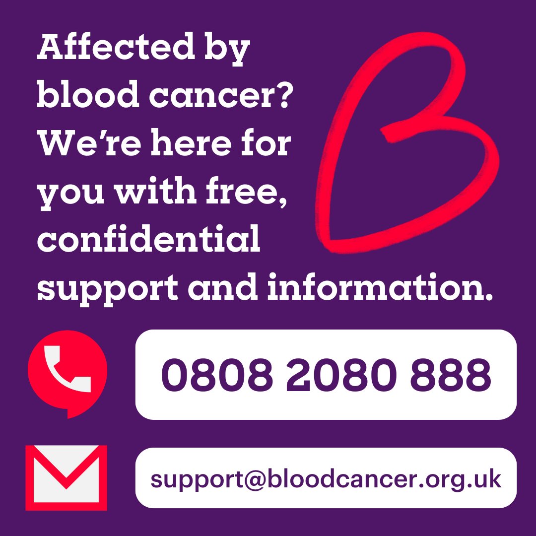 If you have any questions about childhood leukaemia - a form of blood cancer -we’re here to support. You can speak to our support team on 0808 2080 888 or send us an email at support@bloodcancer.org.uk. More about signs and symptoms here: bit.ly/3448gaZ