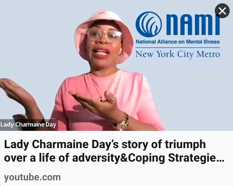 #HelloBeautiful!!!#MayIsMentalHealthAwarenessMonth!!!Please watch my NAMI NYC In Our Own Voice presentation(15 minutes):
youtu.be/uadyoZbPy3w
and buy your copy of my e-book 'Do I Look Bipolar?' available on Amazon at:
a.co/d/hhjXfo7