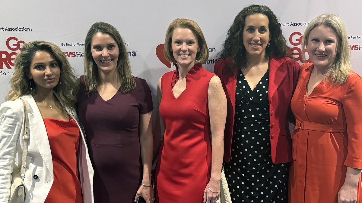 Leaders from the @NorthsideHosp Heart Institute attended the @GoRedForWomen event at Mercedes-Benz Stadium in #Atlanta last week. The event supports the mission of the @American_Heart Association. #WeLeadWithHeart