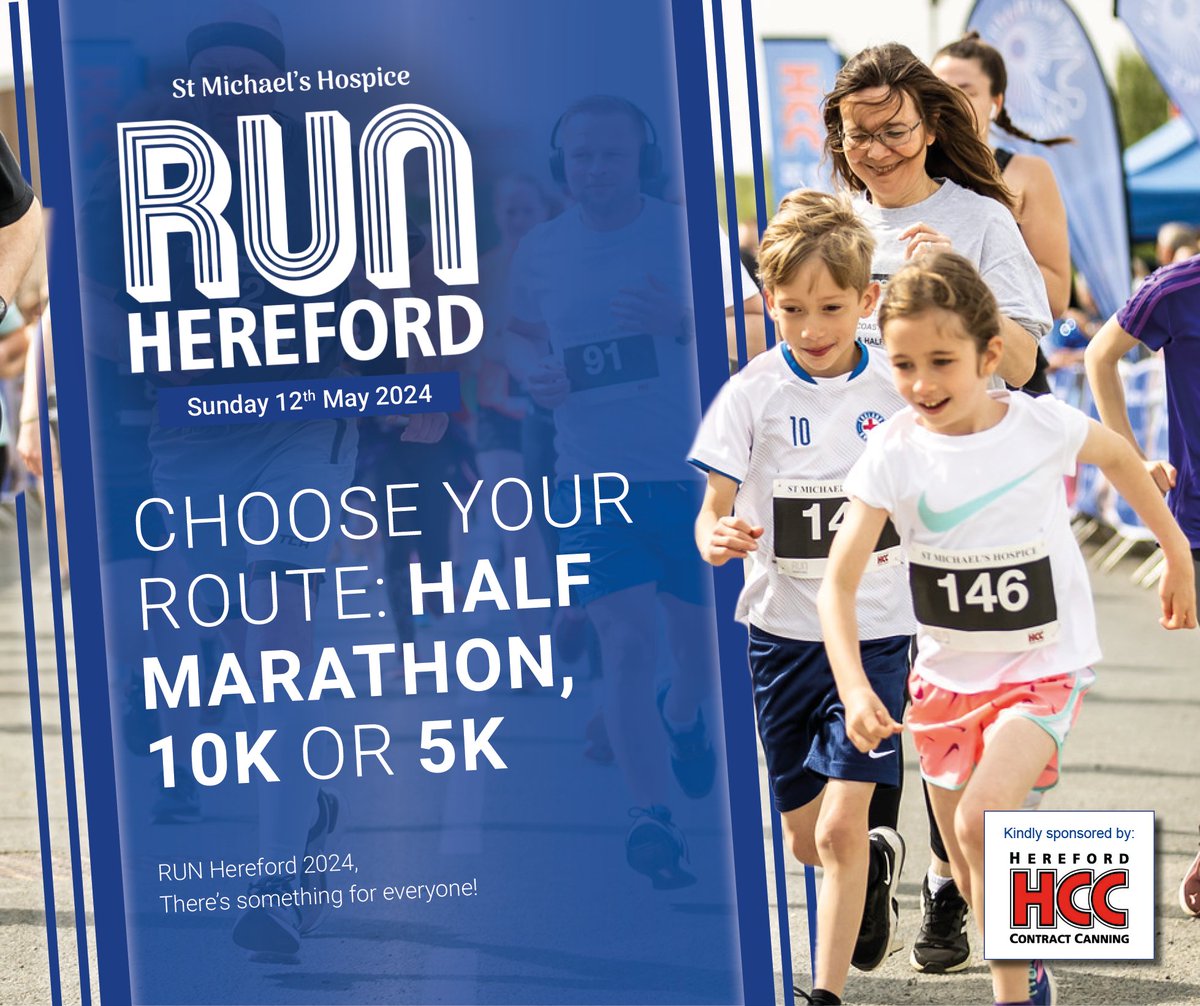 Whether you're chasing a new personal best or honouring a loved one's memory, let's RUN together! 🌟🏃‍♀️🏃‍♂️ Join us on Sunday, May 12th for RUN Hereford 2024! Choose your race: Half Marathon, 10K, or 5K Sign up today! bit.ly/SMH_RUNHereford 👈 Sponsor: @herefordcontrac