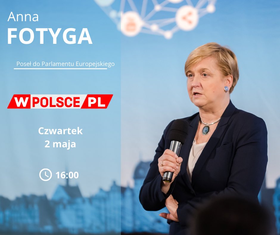 📺 Jutro o 16:00 będę gościem Tadeusza Płużańskiego w @wPolscepl. Do zobaczenia! 👋