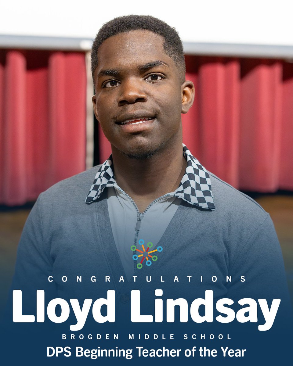 🌟 Join us in celebrating Lloyd Lindsay, 7th Grade teacher at Brogden Middle, for being awarded DPS Beginning Teacher of the Year! 🎉 Lloyd's passion, dedication, and innovative teaching methods truly make a difference in our students' lives. Congratulations! 🏆