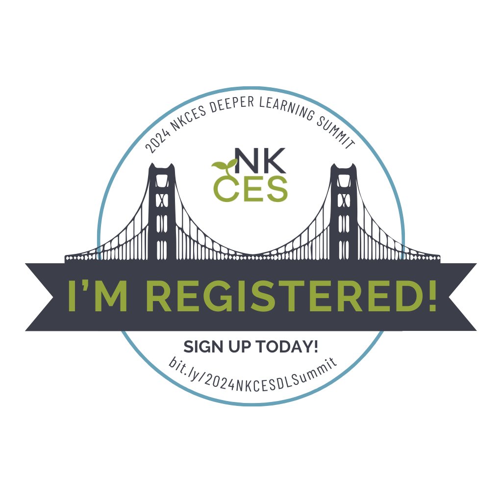 Are you joining us for the 2024 NKCES Deeper Learning Summit? Share the badge below to let your fellow educators know you are registered and ready to learn! See you at the Summit! #ConnectGrowServe #NKCESDL2024