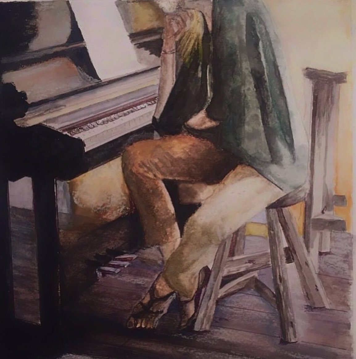 A break from practice 👩‍🎨🎹
Aquarelle 🎨
#myart