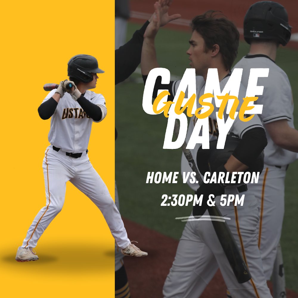 Our last home series of the season. Let’s get it. 

#GoGusties | #d3baseball