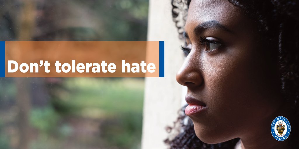 If you have experienced a hate crime or incident, you can: 📞 Call 999 if you are in danger, threats have been made against you or if a crime is in progress 📞 For non-emergencies, call 101 💻 Webchat with us at west-midlands.police.uk 🏢 Visit your local police station