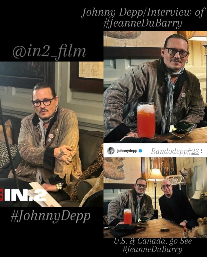 BTS/Johnny Depp's exclusive w/@mark_salisbury #JeanneDuBarry US & Canadian release, May 2nd.
🇺🇸🎞️🇨🇦 @in2_film
#JohnnyDepp
#JohnnyDeppIsARockStar
#JohnnyDeppIsALegend
#JohnnyDeppBestActor
#JohnnyDeppsNewEra
#JohnnysNewEra
#JohnnyDeppRises
#JohnnyDeppIsLoved
#JohnnyDeppKeepsWinning
