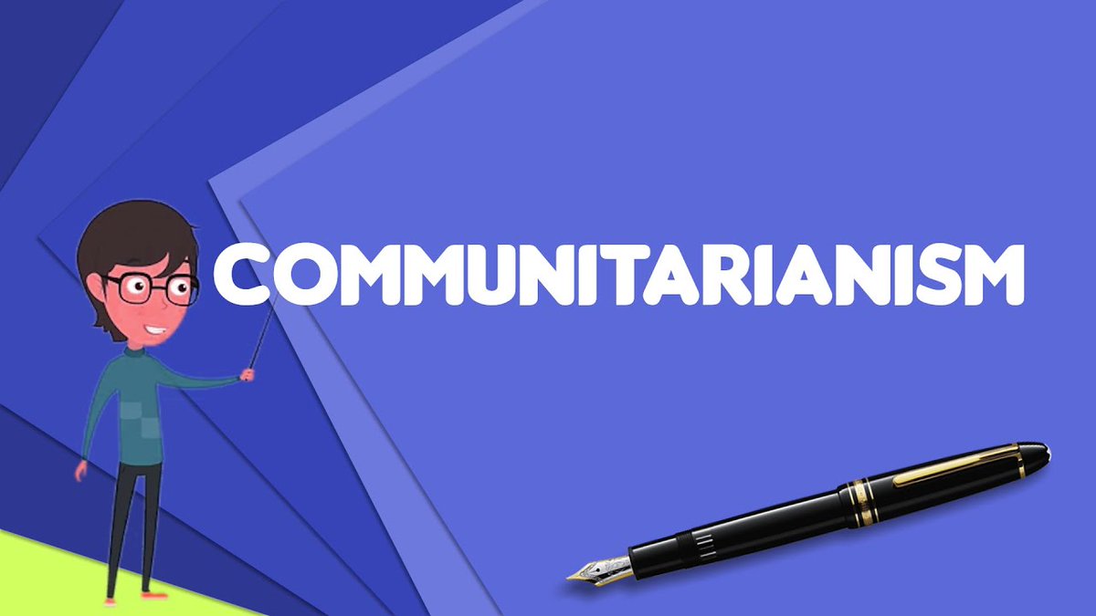 'Communitarian' refers to a distinct type of moral/political outlook, and not simply to any text that mentions 'community'. Researchers, commentators, policy advisers: 'Communitarianism: don't let it be misunderstood' - henry-tam.blogspot.com/2024/05/commun…