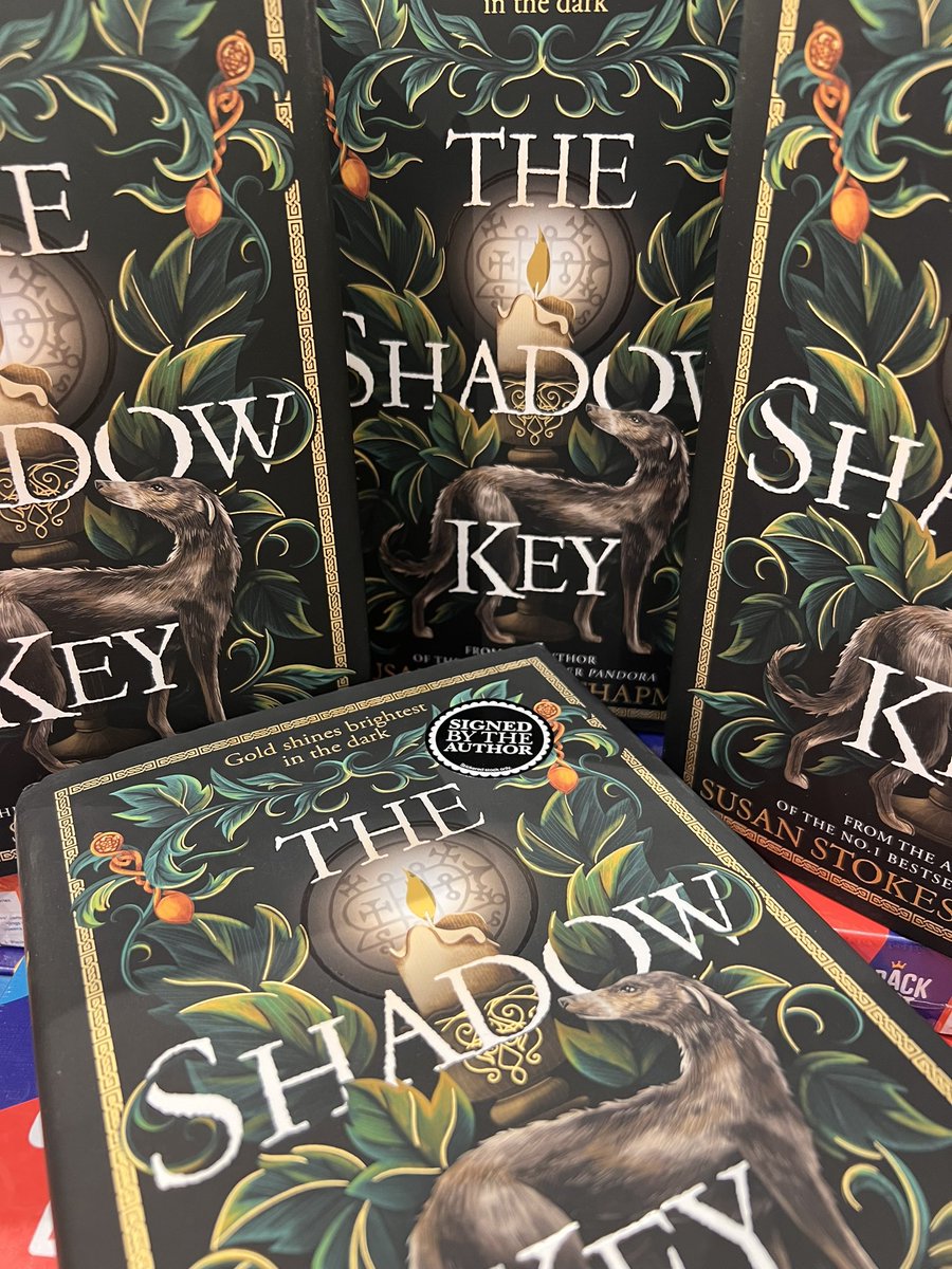 Signed copies of 🕯️THE SHADOW KEY🕯️over @WaterstonesCovG!