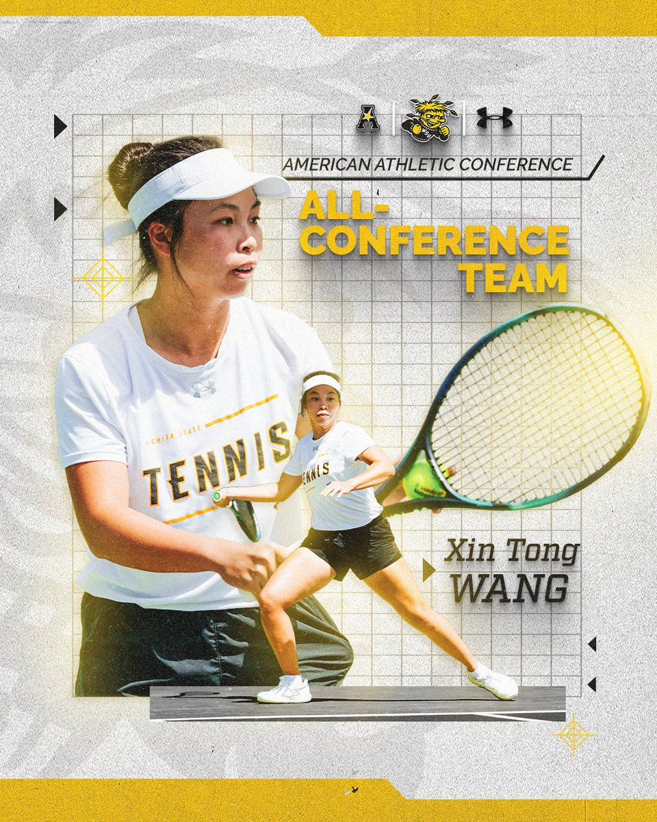 𝗦𝘁𝗼𝗰𝗸 𝘂𝗽 📈 Xin Tong Wang has been named to 2024 AAC All-Conference Team!