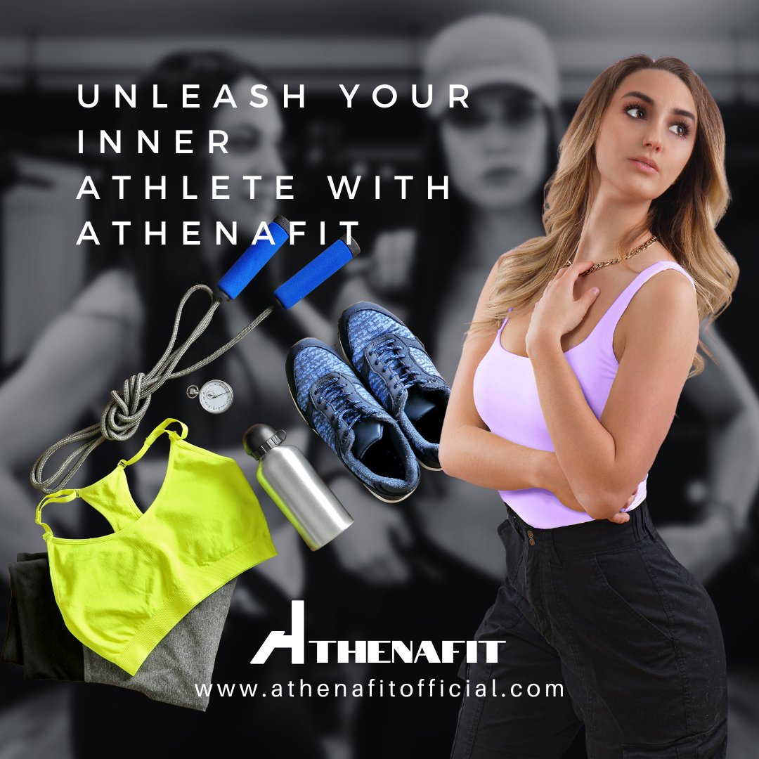 Whether you're hitting the track or crushing it in the gym, our activewear fuels your inner champion. #Athenafit #InnerAthlete #Activewear #FitnessFashion #TrainLikeAnAthlete #WorkoutMotivation #Empowerment #FitLife