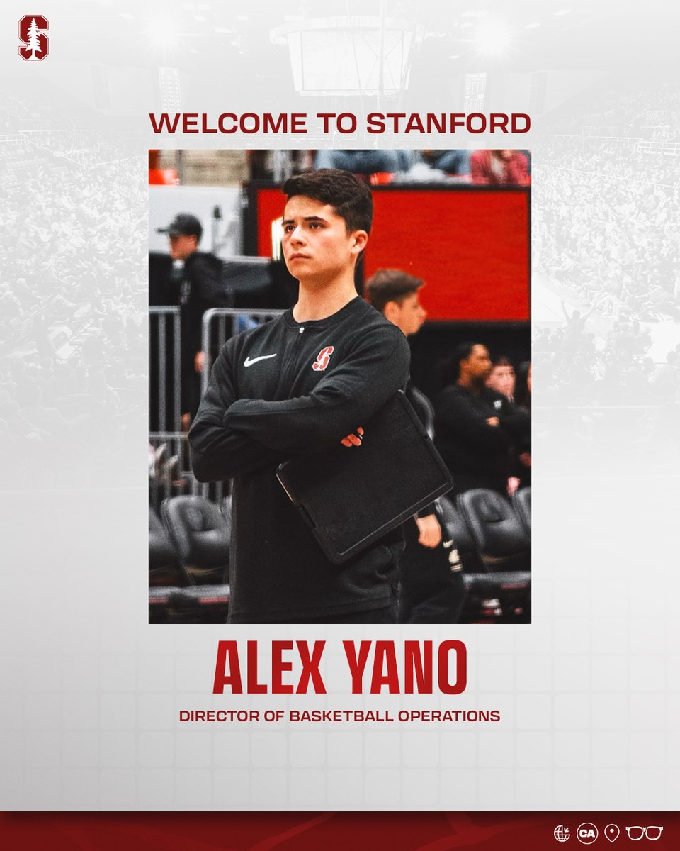 We're excited to welcome @alexyano79 as our Director of Basketball Operations! 🔗: stanford.io/4belfWI #GoStanford