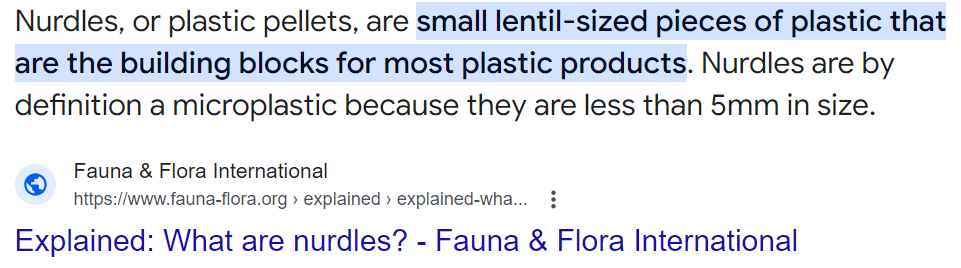 @Williesillie2 I have no idea if floam qualifies for the more specific and hilariously named plastic pollutant called 'nurdles', but I doubt there will ever be a product more visually fitting for the term nurdle than floam.