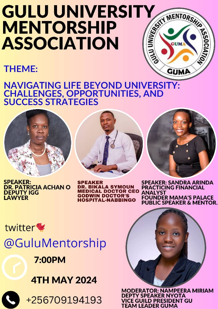 Join us this Saturday at 7:00PM as we navigate Life Beyond University: Challenges, Opportunities & Success Strategies. How about transition from university to professional world, overcoming challenges, seizing opportunities & positioning oneself for success in various professions