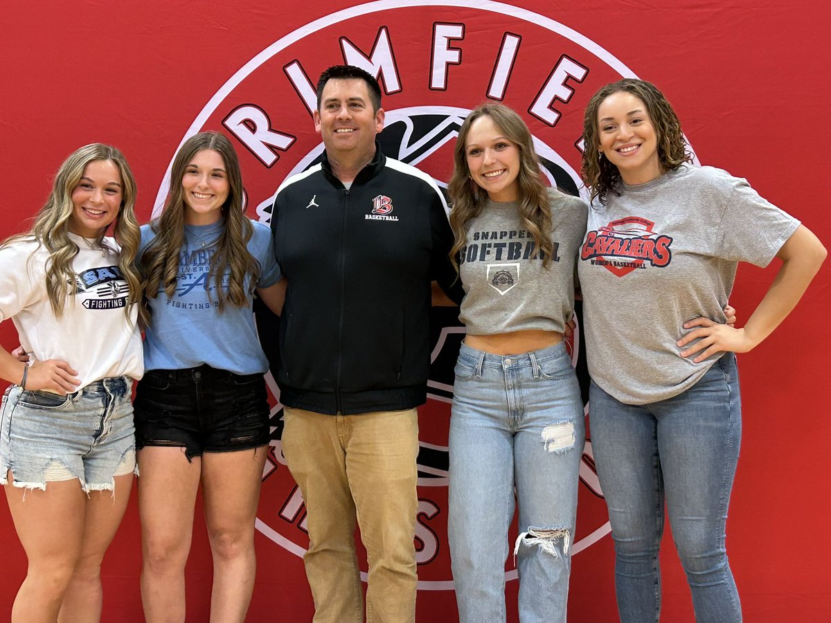 Brimfield HS Girls Basketball (@bhsgirlshoops) on Twitter photo Signing Day! Congrats to all 4 of our 23-24 seniors who signed today:
- <a href="/KyleeVaughn_11/">Kylee Vaughn</a> 🥎 for <a href="/SAUBeesSoftball/">St. Ambrose University Fighting Bees Softball</a>
- <a href="/kappes_olivia/">Olivia Kappes</a> 🏀&🏌️♀️for <a href="/SAUBEES/">Fighting Bees Athletics</a>
- <a href="/CjTroxell1/">Cj</a> 🥎 for <a href="/SRC_Softball/">Spoon River Softball</a>
-<a href="/Ava_Simpson13/">Ava Simpson</a> 🏀 for <a href="/k3Wbb/">Kankakee Community College Women’s Basketball</a> Signing Day! Congrats to all 4 of our 23-24 seniors who signed today:
- <a href="/KyleeVaughn_11/">Kylee Vaughn</a> 🥎 for <a href="/SAUBeesSoftball/">St. Ambrose University Fighting Bees Softball</a>
- <a href="/kappes_olivia/">Olivia Kappes</a> 🏀&🏌️♀️for <a href="/SAUBEES/">Fighting Bees Athletics</a>
- <a href="/CjTroxell1/">Cj</a> 🥎 for <a href="/SRC_Softball/">Spoon River Softball</a>
-<a href="/Ava_Simpson13/">Ava Simpson</a> 🏀 for <a href="/k3Wbb/">Kankakee Community College Women’s Basketball</a>