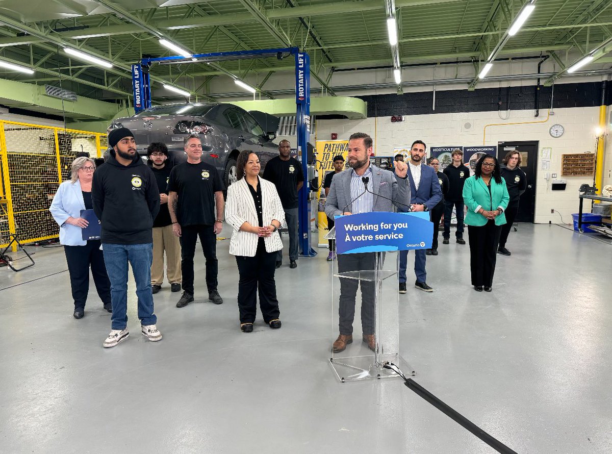 The trades offer more than a well-paying career — they create hope & confidence for a new gen of workers W @Sflecce we're making it easier for students to start careers in the trades. NEW ✅OYAP FAST stream ✅Online job-matching portal ✅Pathways for workers w prior experience