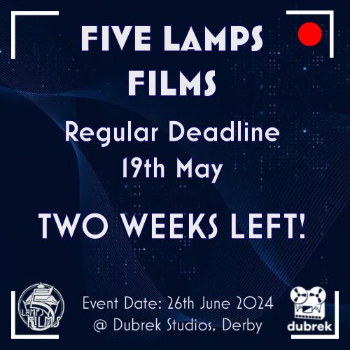 Look forward to seeing more great entries before the deadline! Entry is free! Max 15 min short films! Come join us on 26th June 2024 @dubrek to watch some great short films and network with likeminded creatives!