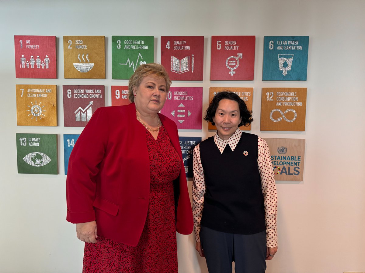 A champion for SDG5 Education, SDG17 Financing for development and SDG14 Life below water—Co-Chair of @SDGAdvocates Emeritus @ErnaSolberg keeps the focus on leaving no one behind.