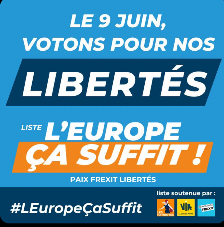 Parmi les partis candidats #Europeennnes2024 seuls 2 ont AGI pour les LIBERTÉS en luttant concrètement contre le liberticide #PassDeLaHonte #Covid19. 
Les soignants non piqués, en particulier, s'en souviennent.
C'est une des raisons de leur coalition  #LEuropeCaSuffit.